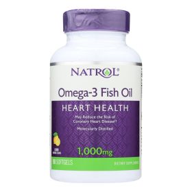 Natrol Omega-3 Fish Oil Lemon - 1000 Mg - 90 Softgels