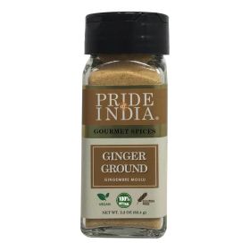 Pride of India – Ginger Fine Ground – Gourmet Spice – Blends Well – Good for Cooking/Baking/Tea & More – No Additives – Fresh Root Powder – Easy to Us